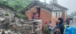 बर्षाका कारण बैतडीका तीन घरमा क्षति, १५ जनालाई  सुरक्षित स्थानमा सारियो